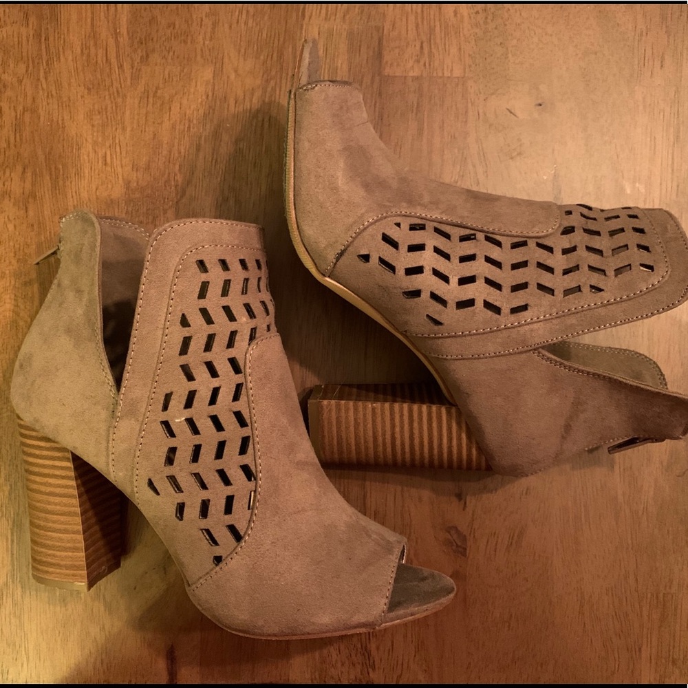 Madden Girl Booties Open Toe
